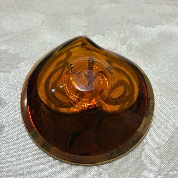 Vintage Bohemian Enamelled Trinket Dish - Murano Style - Picture 4 of 5